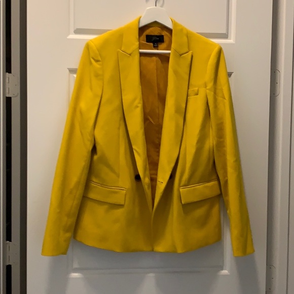 J. Crew Jackets & Blazers - J Crew Blazer Yellow